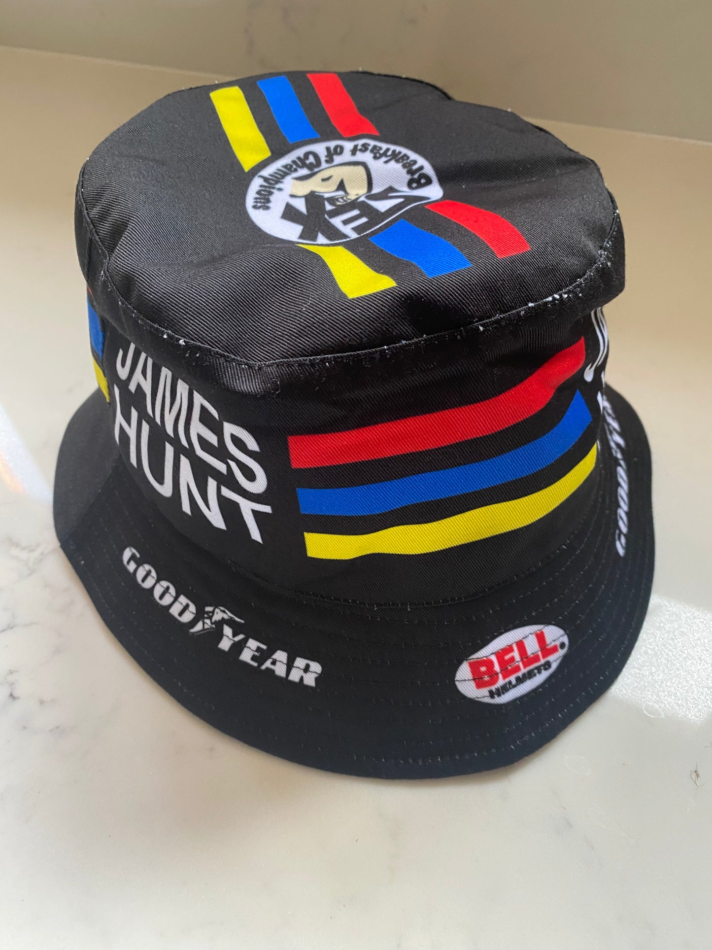 James Hunt Retro F1 Helmet Bucket Hat