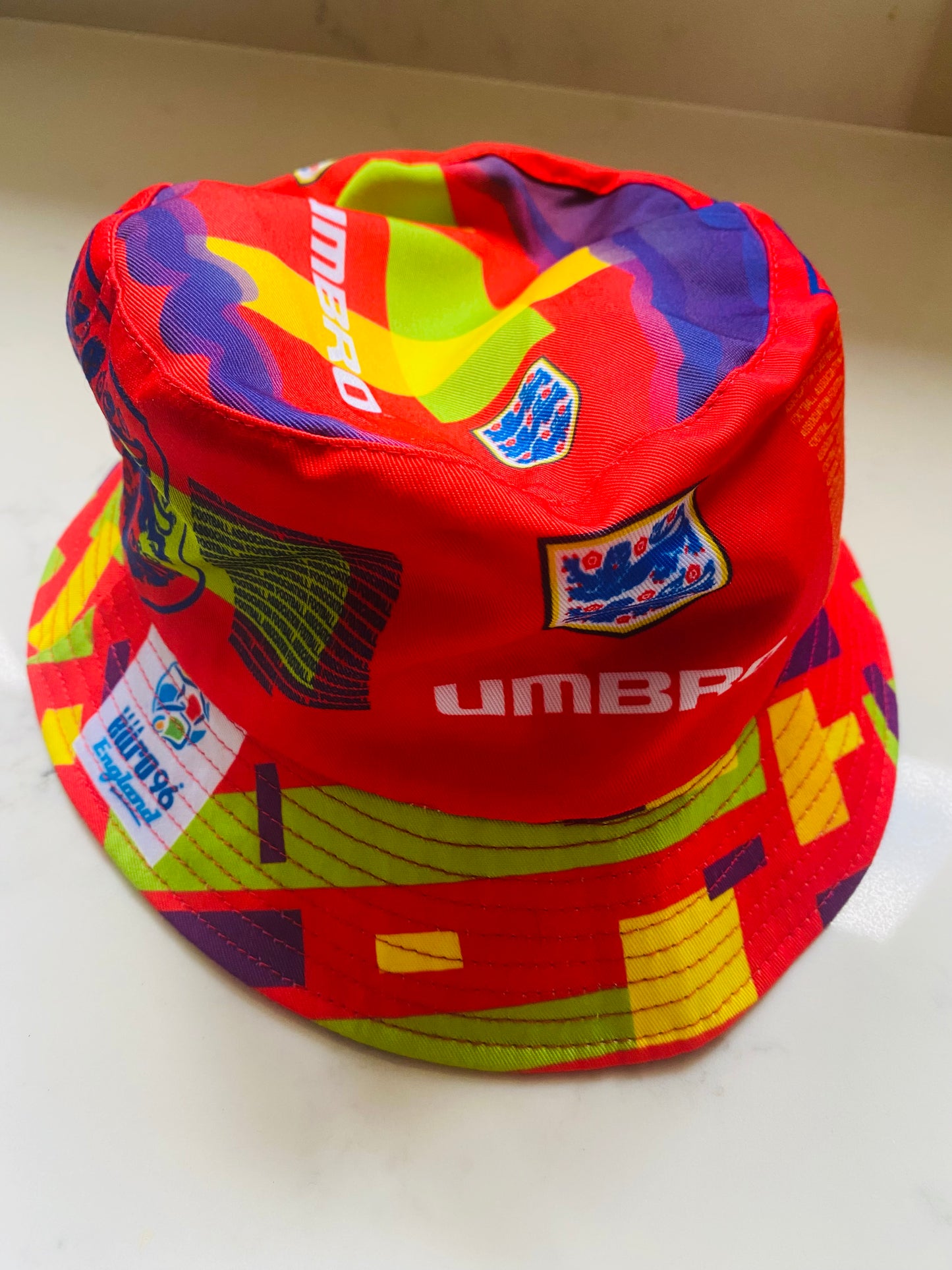 England Euro 96 Retro Bucket Hat