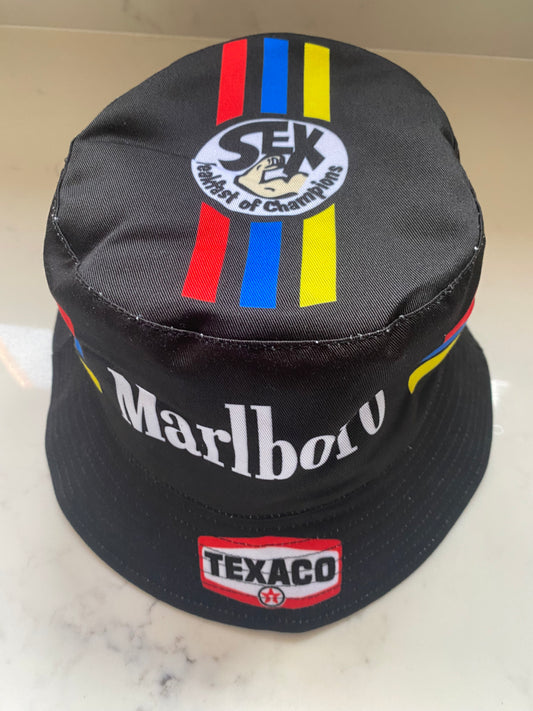 James Hunt Retro F1 Helmet Bucket Hat